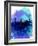 New York Watercolor Skyline 2-NaxArt-Framed Art Print