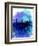 New York Watercolor Skyline 2-NaxArt-Framed Art Print