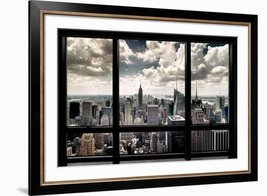 New York Window-Steve Kelley-Framed Art Print