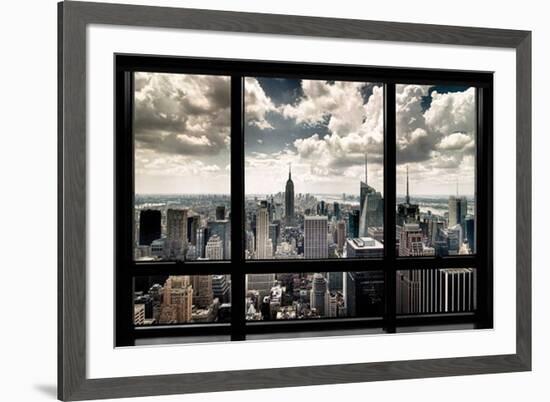 New York Window-Steve Kelley-Framed Art Print