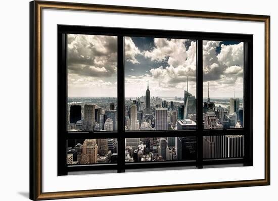 New York Window-Steve Kelley-Framed Art Print