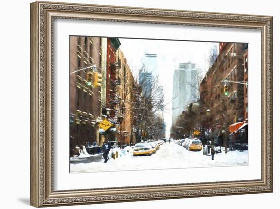 New York Winter Day-Philippe Hugonnard-Framed Giclee Print