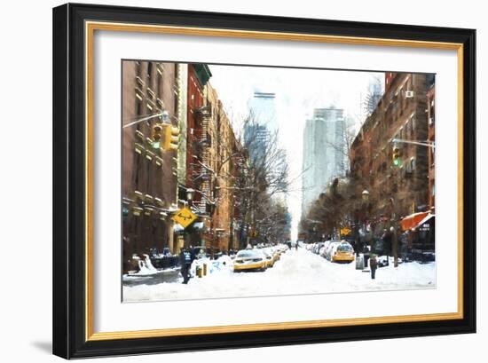 New York Winter Day-Philippe Hugonnard-Framed Giclee Print