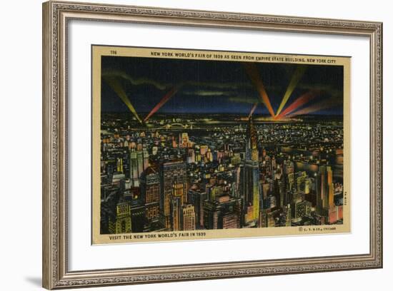 New York World's Fair of 1939 As Seen from Empire State Building-null-Framed Art Print