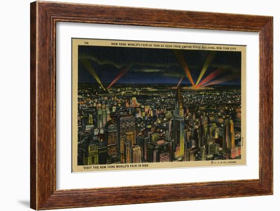 New York World's Fair of 1939 As Seen from Empire State Building-null-Framed Art Print