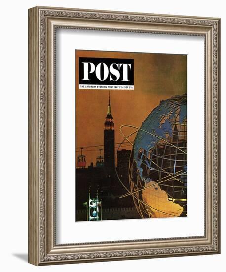 "New York World's Fair," Saturday Evening Post Cover, May 23, 1964-John Zimmerman-Framed Giclee Print