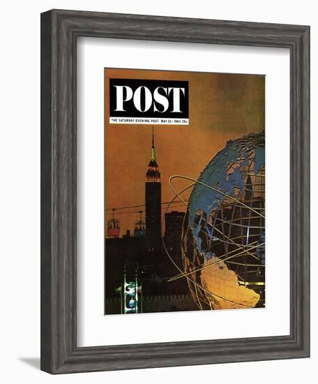 "New York World's Fair," Saturday Evening Post Cover, May 23, 1964-John Zimmerman-Framed Giclee Print