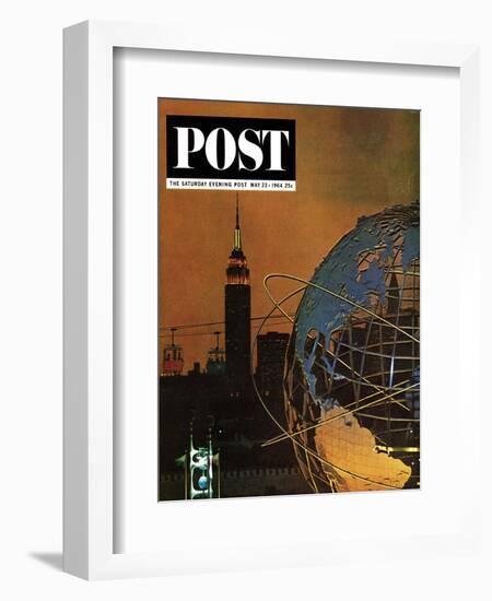 "New York World's Fair," Saturday Evening Post Cover, May 23, 1964-John Zimmerman-Framed Giclee Print