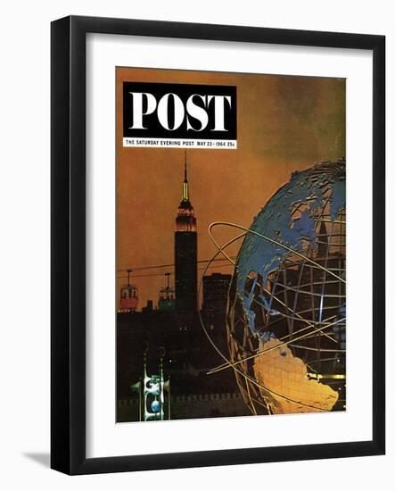 "New York World's Fair," Saturday Evening Post Cover, May 23, 1964-John Zimmerman-Framed Giclee Print