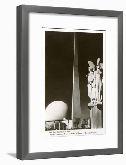 New York World's Fair Statuary, 1939-null-Framed Art Print