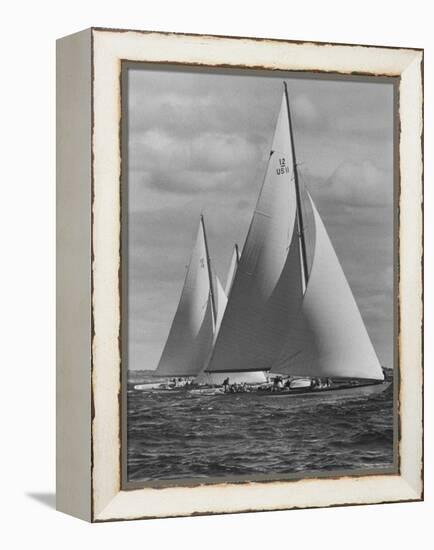 New York Yacht Club Races-Walter Sanders-Framed Premier Image Canvas