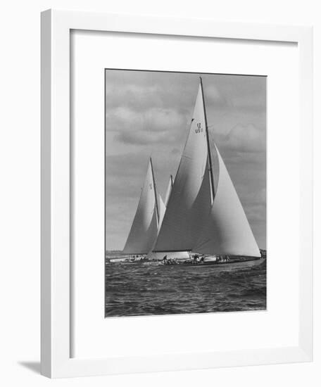 New York Yacht Club Races-Walter Sanders-Framed Photographic Print