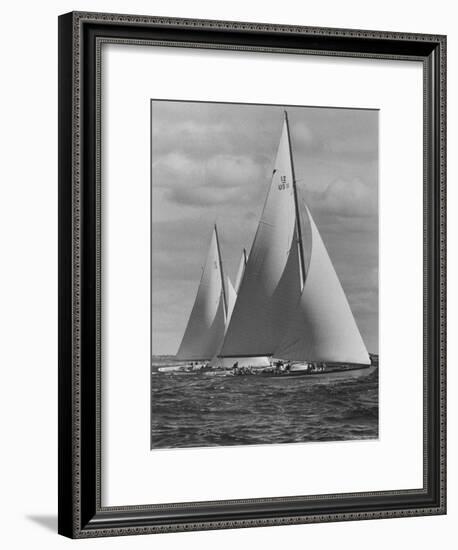 New York Yacht Club Races-Walter Sanders-Framed Photographic Print