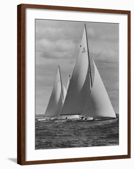 New York Yacht Club Races-Walter Sanders-Framed Photographic Print