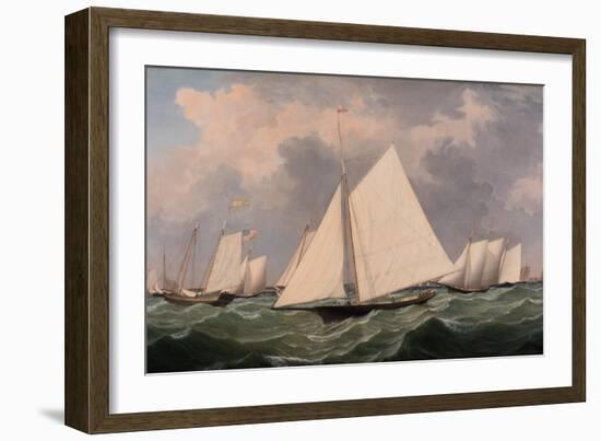 New York Yacht Club Regatta, 1856-Fitz Henry Lane-Framed Giclee Print