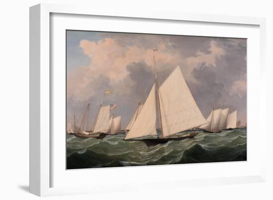 New York Yacht Club Regatta, 1856-Fitz Henry Lane-Framed Giclee Print