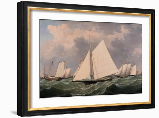 New York Yacht Club Regatta, 1856-Fitz Henry Lane-Framed Giclee Print