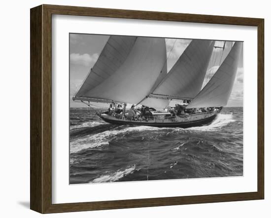 New York Yacht Club-Walter Sanders-Framed Photographic Print