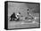 New York Yankee Joe Di Maggio Swinging Bat in Game Against the Philadelphia Athletics-Alfred Eisenstaedt-Framed Premier Image Canvas