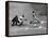 New York Yankee Joe Di Maggio Swinging Bat in Game Against the Philadelphia Athletics-Alfred Eisenstaedt-Framed Premier Image Canvas