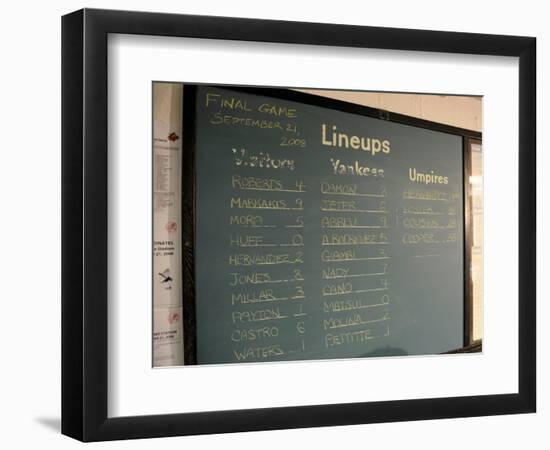 New York Yankee Stadium Finale Line Up, New York, NY-null-Framed Photographic Print