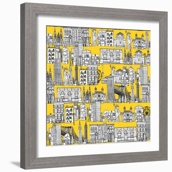 New York Yellow-Sharon Turner-Framed Art Print