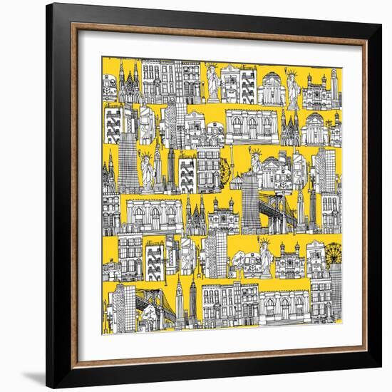 New York Yellow-Sharon Turner-Framed Art Print