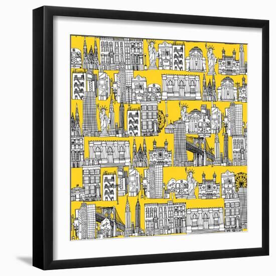 New York Yellow-Sharon Turner-Framed Art Print