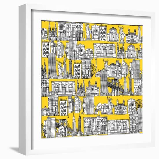 New York Yellow-Sharon Turner-Framed Art Print