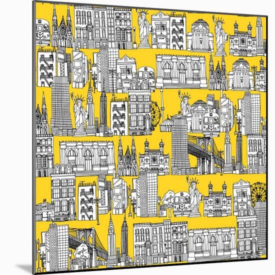 New York Yellow-Sharon Turner-Mounted Art Print