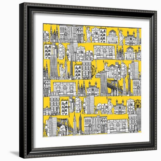 New York Yellow-Sharon Turner-Framed Art Print