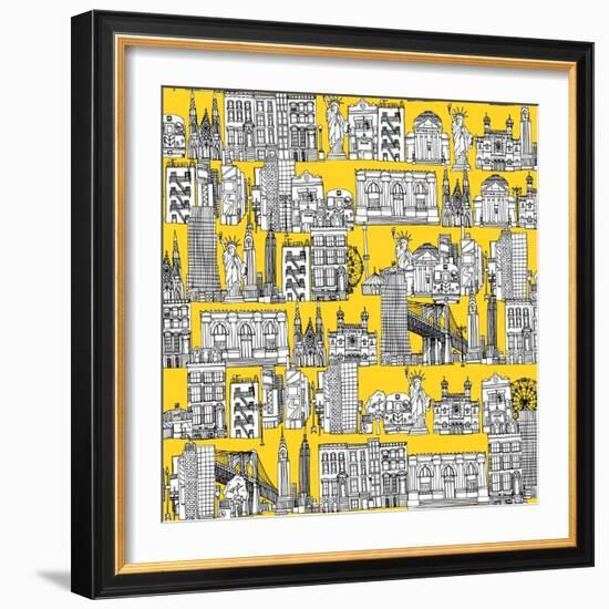 New York Yellow-Sharon Turner-Framed Art Print