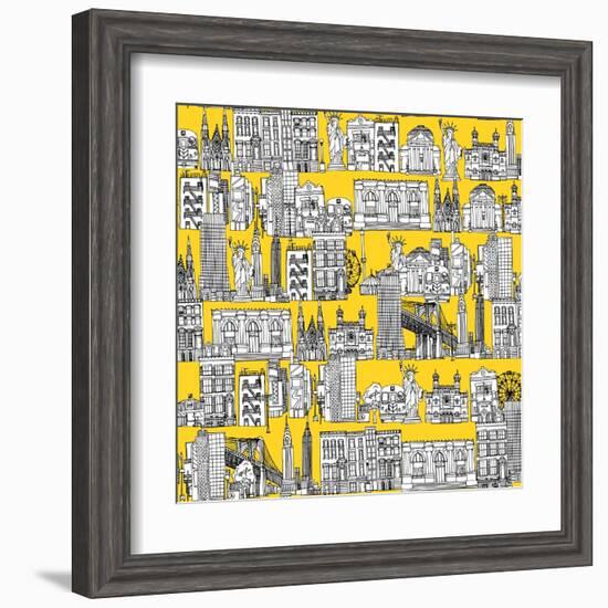 New York Yellow-Sharon Turner-Framed Art Print