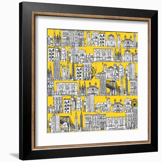 New York Yellow-Sharon Turner-Framed Art Print