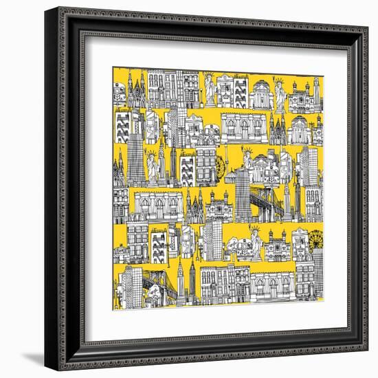 New York Yellow-Sharon Turner-Framed Art Print