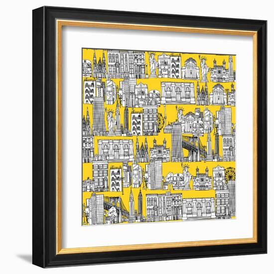 New York Yellow-Sharon Turner-Framed Art Print