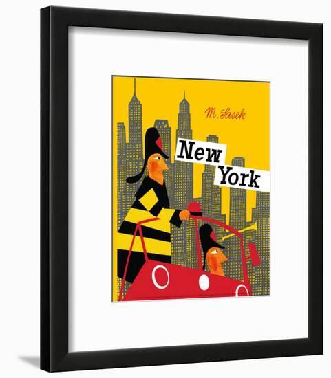 New York-Miroslav Sasek-Framed Art Print