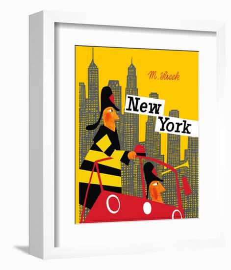 New York-Miroslav Sasek-Framed Art Print