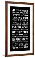 New York-Veruca Salt-Framed Art Print