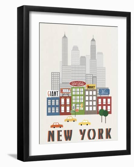 New York-Sophie Ledesma-Framed Art Print