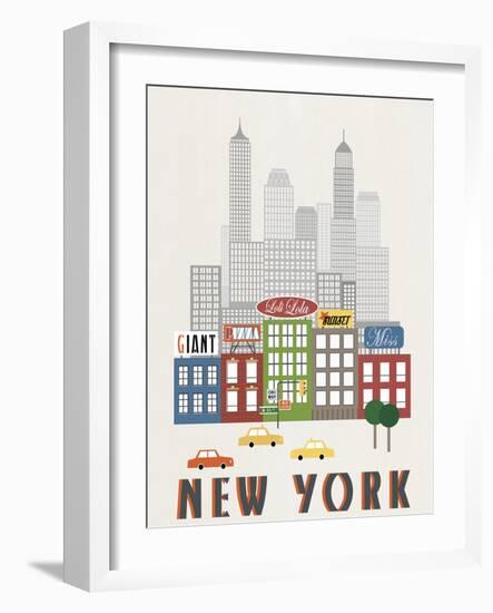 New York-Sophie Ledesma-Framed Art Print