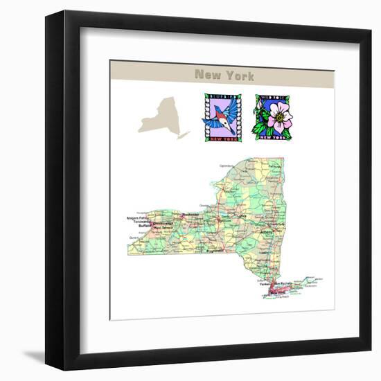 New York-IndianSummer-Framed Art Print