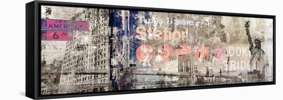 New York-Andrew Michaels-Framed Stretched Canvas