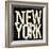 NEW YORK-Jace Grey-Framed Art Print