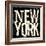 NEW YORK-Jace Grey-Framed Art Print