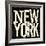 NEW YORK-Jace Grey-Framed Art Print