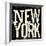 NEW YORK-Jace Grey-Framed Art Print