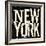 NEW YORK-Jace Grey-Framed Art Print