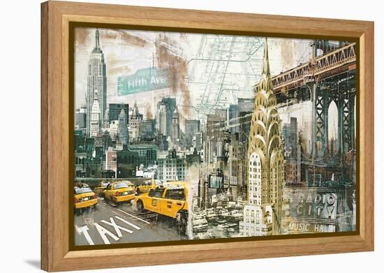 New York-Tyler Burke-Framed Stretched Canvas