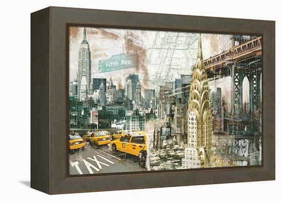 New York-Tyler Burke-Framed Stretched Canvas